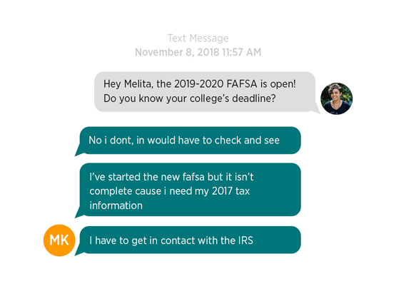 FAFSA Advising "IRL": Our Work in Action